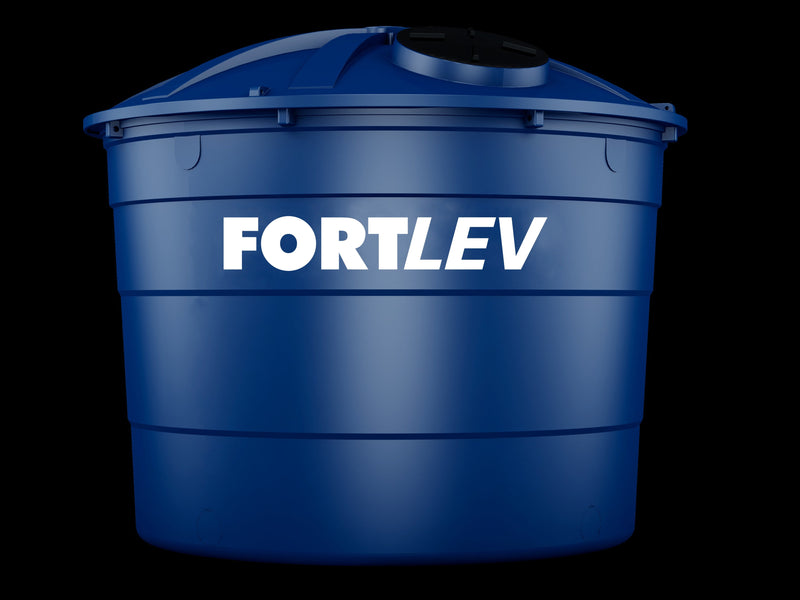Caixa de Água 10.000L Polietileno Tampa Encaixe Azul Fortlev